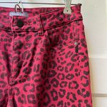 DL1961 Florence Club Instasculpt red black leopard print skinny stretch jeans 25 Photo 5