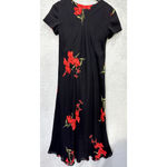 Jessica Howard Vintage Y2K Maxi Dress Womens Small Black Floral Mesh Boho 90s Photo 3