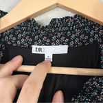DR2 Black Pink Floral Long Sleeve Dress Comfy Casual Fall XL Photo 1