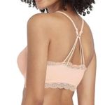 Colsie Light Coral Pink Longline Ribbed Lace Trim Bralette Sz M NWT Size M Photo 8
