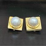 Vintage Signed LES BERNARD Designer Pearl Gold Photo 4