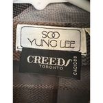 Soo Yung Lee Umi Collections Vtg Silk Tunic Dress Sz 10 Brown Plaid 80’s Creeds Photo 2