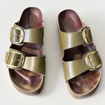 Birkenstock  Arizona Big Buckle Slides Unisex Size 40 M7/W9  High Shine‎ Mud Photo 1