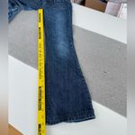 Set/2 MEK Denim Keros Skinny Super Bell Low Rise Flare Jeans Patchwork Dk Rinse Blue Size 24 Photo 14