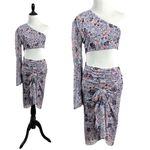 MISA Los Angeles Revolve  Calypso Dress Feathered Floral Size Small NWT Cut Out Photo 3