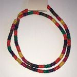 Forever 21 Colorful Wooden Beaded Boho Necklace Photo 1