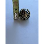 Vintage Enamel Zebra Round Ring Gold Black Women’s Size 6.5” Statement Ring Photo 3