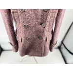 Coach  SIGNATURE Pink Boucle Wool Mohair Coat Women’s Size 10 Photo 5