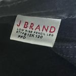 J Brand  Black Low Rise Skinny Pencil Leg Jeans Size 28 | Goth Grunge Moto Biker Photo 7