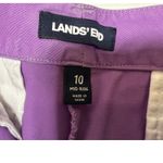Lands' End Lands‎ End Purple Mid Rise Shorts Womens Size 10 Casual Everyday Photo 4