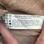 Pull & Bear  Women's Accordion Pleat Blouse XL Extra Large Tan Beige Light Brown Photo 11