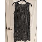Ronni Nicole Black White Dress Pleated Career Party Cocktail Size 10 Photo 3
