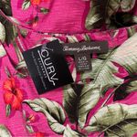 Tommy Bahama Pink Palm Print Mini Dress - Size L Photo 2