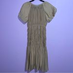 Modern Citizen Smocked Midi Dress Sage Women Size S Minimalist Cottage Prairie Photo 1
