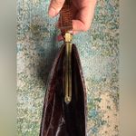 Vintage 50/60s Bellestone brown alligator leather clasp frame purse Photo 8