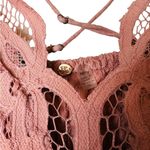 Free People  Adella Slip Mini Dress Flowy Ruffle Lace Color Rose Size XS Photo 5