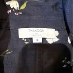 Thakoon Black‎ Floral Cropped Jumpsuit Women’s Size 8 Short Sleeve Multicolor Black Photo 6