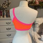 Neon Orange Pink Trim One Shoulder Bikini Top Size undefined Photo 5