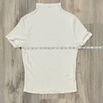 Paige  Women’s Ivory White High Neck Modal Short Sleeve Top Shirt Size XS Photo 2
