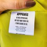 Apparis Carmen Satin Slip Mini Dress in Green Yellow Size XXS Photo 3