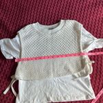 ZARA White Knit Vest Layered Tee Top S Photo 9