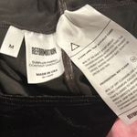 Reformation NEW AVALON GOTH BLACK LONG SLEEVE VELVET LACEUP BODYSUIT TOP M Photo 12