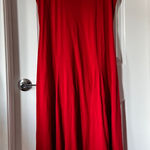 Ralph Lauren Lauren  Red Cotton Blend Short Sleeve Maxi Dress XL Casual Summer Photo 0