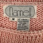 Nannell Pastel Colored Hand Knit Sweater Size Medium Pink Photo 11