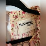 Savanna Jane Floral Print 3/4 Sleeve Mock Neck Peasant Western Embroidery Top 1X Red Photo 15