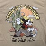 Disney Walt ’s Mickey Mouse The Wild West Beige Graphic T-Shirt Large Photo 1