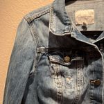 Jessica Simpson Distressed Jean Jacket Denim Jacket Size Medium Photo 2