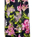 Carlisle VTG Beautiful Black Pink Floral 90s Long Sleeve 100% Silk Blazer Top 10 Photo 7