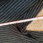 Sundance Black and White Pinstripe Linen Blend Pants Button Side Size 4 Photo 7