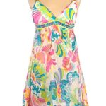 Trina Turk Multicolored Retro Y2k Floral Dress XS Photo 0
