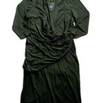MM.LaFleur NWT The Casey in Dark Pine Green Ruched Wrap Jersey Dress XL Photo 0