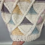 Vintage Jamie Scott Hand Knit Pastel Argyle Sweater Tank Size M Size M Photo 3