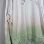 Ivory Ella Ivory‎ Ella Sweatshirt Women’s XL White Green Ombre Tie Dye Crewneck Revolution Photo 1