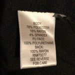 Dana Buchman A-line Skirt Faux Leather Tri… Photo 7