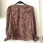 Gallery  Zebra Printed Blouse Blouse‎  NWT Sz6 Photo 0