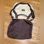 Classic Fashion Outback bag. Tan with pebbled leather handles and trim. Photo 5