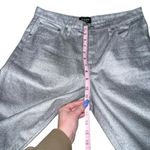 J.Crew Collection Women's Straight Slouchy Jean Metallic Silver Size 28 BT619 Photo 6