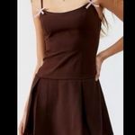 Motel Rocks Motel Calilia Bow Mini Dress. Size Large Photo 0