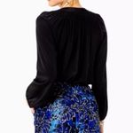 Lilly Pulitzer Callahan High-Waisted Shorts in Grotto Blue Dusk Floral Brocade, Jacquard, 6, Black Photo 3