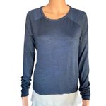 Rag and Bone Size S M L Dk Blue Heather Long Sleeve Sweater Lightweight Oversized Photo 2