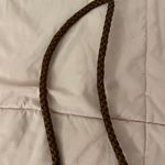 Talbots Woven Brown Leather @ Black Linen Lined Crossbody Bag, size 12x10 Photo 10