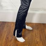 LIONESS  black silk pants with floral details  Photo 3