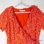 New! Cupcakes and Cashmere Women's Kiley CDC Wrap Dress with Ruffles Red Size L Photo 4