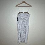 Lulus Women's Amazing Allure White Crochet Lace Bodycon Midi Dress Size Small Photo 3