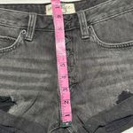 Free People Black Mambo Denim Shorts 25 NWT Photo 6