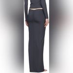 SKIMS Soft Lounge Ruched-front Long Skirt In Graphite Photo 6